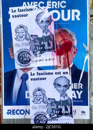 Campagna per le elezioni legislative francesi del 2022, Lione, Francia Foto Stock
