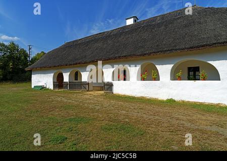 Freilichtmuseum, Skanzen, Szentendrei Szabadtéri Néprajzi Múzeum, , Große ungarische Tiefebene, Wohnhaus, Hajdúbagos Foto Stock