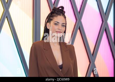 Roma, Italia. 10th giugno 2022. Il cantante italiano Elodie partecipa alla fotocellula a Roma per la presentazione di Roma Pride 2022 (Photo by Matteo Nardone/Pacific Press) Credit: Pacific Press Media Production Corp./Alamy Live News Foto Stock