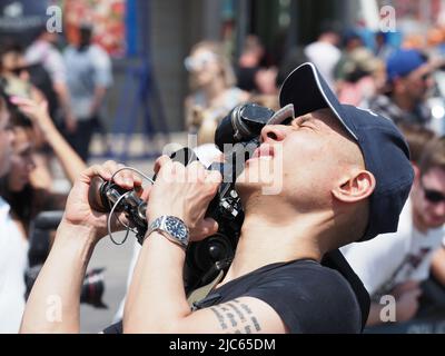 2019 edizione della Coney Island Mermaid Parade. Foto Stock