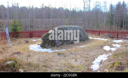 Cneiffin kivi, Johan David Cneiff 1784, Kaskinen Foto Stock