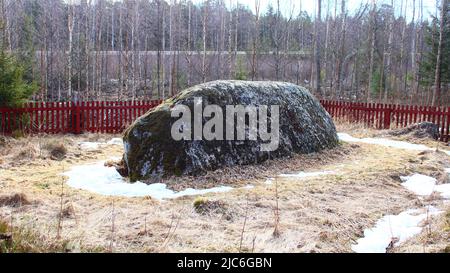 Cneiffin kivi, Johan David Cneiff 1784, Kaskinen Foto Stock