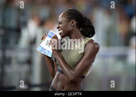 Roma, Italia. 09th giugno 2022. MU Athing durante la Wanda Diamond League, all'Olimpico Stadium, 9 giu 2022 (Photo by AllShotLive/Sipa USA) Credit: Sipa USA/Alamy Live News Foto Stock