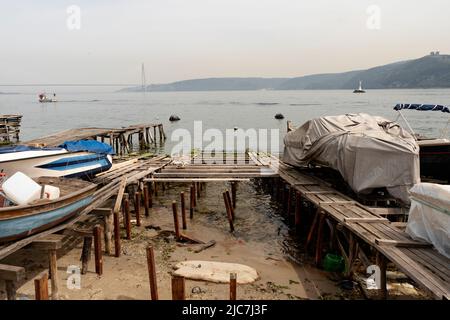 Da una città di pescatori (Rumeli Kavağı) a Istanbul. Foto Stock