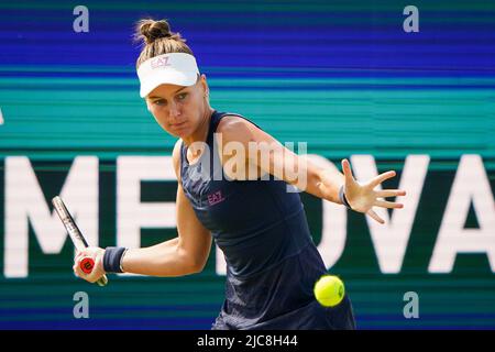 'S-HERTOGENBOSCH, PAESI BASSI - GIUGNO 11: Veronika Kudermetova di Russia durante la partita delle semifinali Womens Singles tra Ekaterina Alexandrova di Russia e Veronika Kudermetova di Russia all'Autotron il 11 Giugno 2022 in 's-Hertogenbosch, Paesi Bassi (Foto di Joris Verwijst/Agenzia BSR) Foto Stock