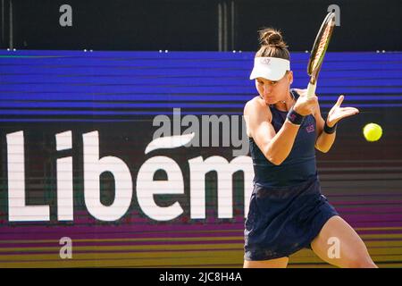 'S-HERTOGENBOSCH, PAESI BASSI - GIUGNO 11: Veronika Kudermetova di Russia durante la partita delle semifinali Womens Singles tra Ekaterina Alexandrova di Russia e Veronika Kudermetova di Russia all'Autotron il 11 Giugno 2022 in 's-Hertogenbosch, Paesi Bassi (Foto di Joris Verwijst/Agenzia BSR) Foto Stock