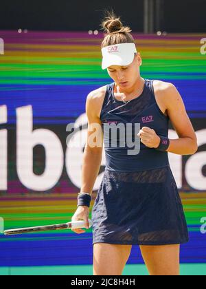 'S-HERTOGENBOSCH, PAESI BASSI - GIUGNO 11: Veronika Kudermetova di Russia durante la partita delle semifinali Womens Singles tra Ekaterina Alexandrova di Russia e Veronika Kudermetova di Russia all'Autotron il 11 Giugno 2022 in 's-Hertogenbosch, Paesi Bassi (Foto di Joris Verwijst/Agenzia BSR) Foto Stock