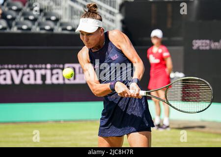 'S-HERTOGENBOSCH, PAESI BASSI - GIUGNO 11: Veronika Kudermetova di Russia durante la partita delle semifinali Womens Singles tra Ekaterina Alexandrova di Russia e Veronika Kudermetova di Russia all'Autotron il 11 Giugno 2022 in 's-Hertogenbosch, Paesi Bassi (Foto di Joris Verwijst/Agenzia BSR) Foto Stock