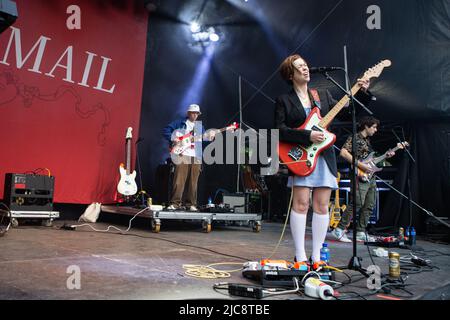 Oslo, Norvegia. 10th giugno 2022. Il cantante e cantautore americano Snail Mail suona un concerto dal vivo durante il festival musicale norvegese Loaded Festival 2022 di Oslo. (Photo Credit: Gonzales Photo/Alamy Live News Foto Stock