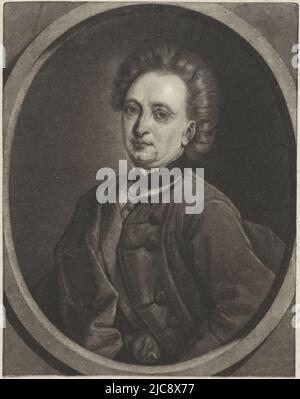 Ritratto di Pieter Schenk, tipografia: Pieter Schenk (i), (attribuito a), 1680 - 1713, carta, incisione, a 257 mm x l 174 mm Foto Stock