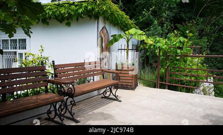 Gurzuf, Crimea - 30 maggio 2018: Casa-Museo dello scrittore russo Anton Pavlovich Chekhov Foto Stock