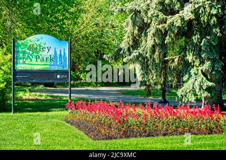 Riley Park Calgary Alberta Foto Stock