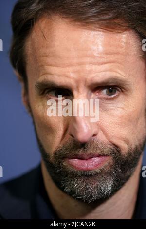 Il manager inglese Gareth Southgate durante la partita della UEFA Nations League al Molineux Stadium di Wolverhampton. Data foto: Sabato 11 giugno 2022. Foto Stock
