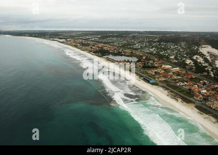 Cabo Frio città dall'alto. Foto Stock