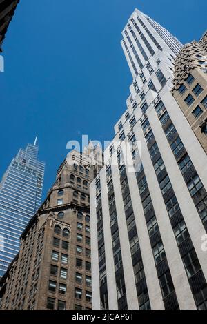 Il superalto Vanderbilt vanta grattacieli su Madison Avenue, New York City, USA 2022 Foto Stock