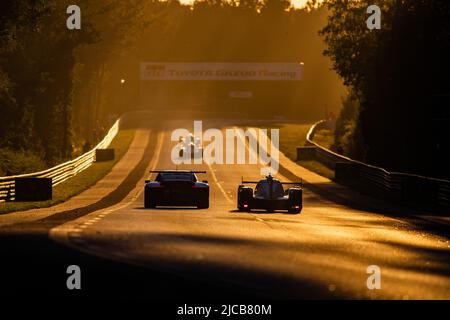 88 POORDAD Fred (usa), LINDSEY Patrick (usa), HEYLEN Jan (bel), Dempsey-Proton Racing, Porsche 911 RSR - 19, in azione durante la 2022 24 ore di le Mans, 3rd round del Campionato Mondiale di Endurance 2022 della FIA, sul circuito della Sarthe, dal 11 al 12 giugno 2022 a le Mans, Francia - Foto Thomas Fenetre / DPPI Foto Stock