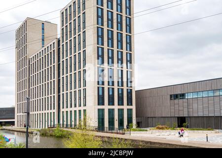 Il Battery Park offre sistemazioni moderne per studenti e si trova a pochi passi dall'Università di Birmingham. Foto Stock