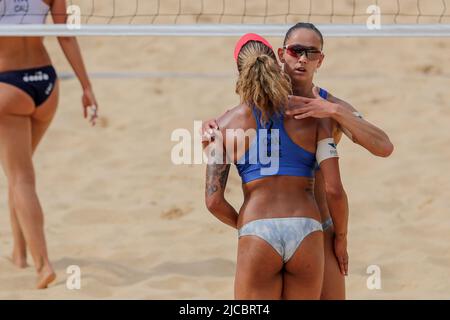 Roma, Italia. 11th giugno 2022. Bukovec/Brandie (Canada) durante i Campionati del mondo di Beach Volley (day2), Beach Volley a Roma, Italia, Giugno 11 2022 Credit: Independent Photo Agency/Alamy Live News Foto Stock