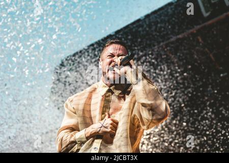 11/06/2022 - i-Days 2022 a Milano, Italia, HANNO SUONATO DAL vivo la banda pop americana IMAGINE DRAGONS Foto Stock