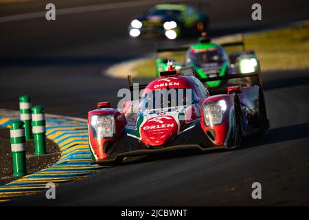 09 KUBICA Robert (pol), DELETRAZ Louis (swi), COLOMBO Lorenzo (ita), Prema Orlen Team, Oreca 07 - Gibson, in azione durante la 2022 24 ore di le Mans, 3rd round del Campionato Mondiale FIA Endurance 2022, sul circuito della Sarthe, dal 11 al 12 giugno 2022 a le Mans, Francia - Foto Joao Filipe / DPPI Foto Stock