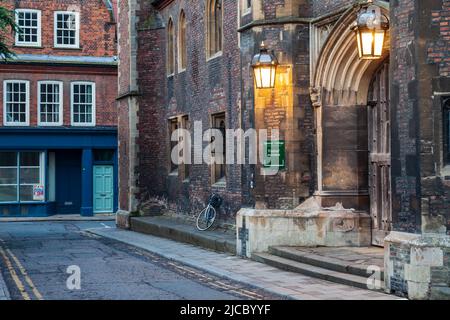 Queen's College a Cambridge, Inghilterra. Foto Stock