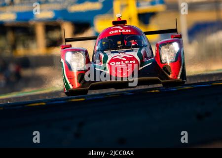 09 KUBICA Robert (pol), DELETRAZ Louis (swi), COLOMBO Lorenzo (ita), Prema Orlen Team, Oreca 07 - Gibson, in azione durante la 2022 24 ore di le Mans, 3rd round del Campionato Mondiale FIA Endurance 2022, sul circuito della Sarthe, dal 11 al 12 giugno 2022 a le Mans, Francia - Foto Joao Filipe / DPPI Foto Stock