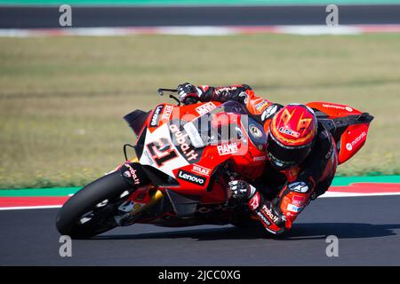 Misano Adriatico, Italia. 12th giugno 2022. race2, World Superbike - SBK a Misano Adriatico, Italy, June 12 2022 Credit: Independent Photo Agency/Alamy Live News Foto Stock