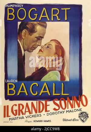 LAUREN BACALL e HUMPHREY BOGART nel GRANDE SONNO (1946), diretto da HOWARD HAWKS. Credit: WARNER BROTHERS / Album Foto Stock