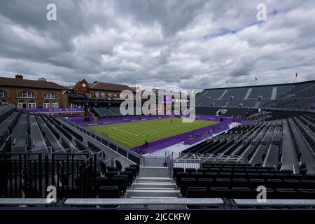 LONDRA, REGNO UNITO. 12 giugno 2022. Durante la partita di qualificazione del giorno due dei Campionati del Cinch 2022 al Queen's Club di domenica 12 giugno 2022 a LONDRA, INGHILTERRA. Credit: Taka G Wu/Alamy Live News Foto Stock