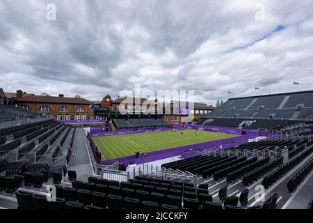 LONDRA, REGNO UNITO. 12 giugno 2022. Durante la partita di qualificazione del giorno due dei Campionati del Cinch 2022 al Queen's Club di domenica 12 giugno 2022 a LONDRA, INGHILTERRA. Credit: Taka G Wu/Alamy Live News Foto Stock