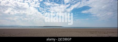 La spiaggia di Aber Dyfi Wales Foto Stock