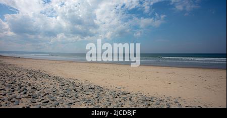 La spiaggia di Aber Dyfi Wales Foto Stock