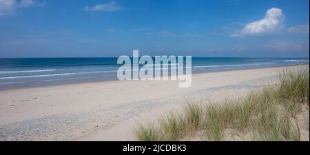 La spiaggia di Aber Dyfi Wales Foto Stock