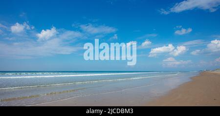 La spiaggia di Aber Dyfi Wales Foto Stock