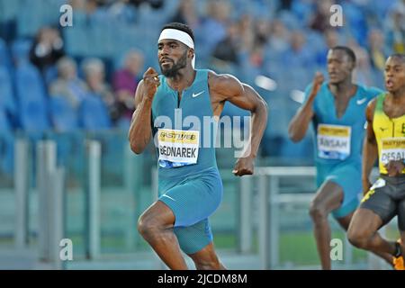 Kenny Bednarek (USA) vince i 200 m nel 20,01 durante il 42° Gala d'Oro Pietro Menena in un incontro della Wanda Diamond League allo Stadio Olimpico, venerdì 11 giugno 2022, a Roma. (Jiro Mochizuki/immagine dello sport) Foto Stock