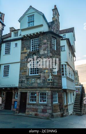 John Knox's House, High Street, Royal Mile, Edimburgo, Scozia, REGNO UNITO Foto Stock
