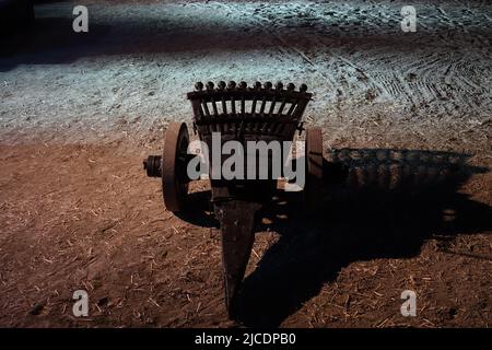 Un cannone rinascimentale ricostruzione fedele della mitragliatrice di Leonardo da Vinci Foto Stock