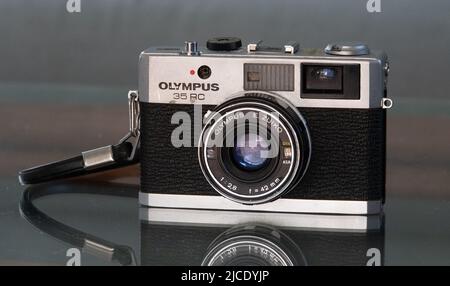 Fotocamera da film Olympus 35RC vintage SLR 35mm Foto Stock