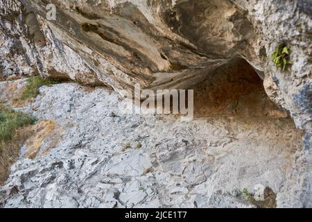 Cascata Vanturatoarea vicino bagni Herculane in Romania Foto Stock