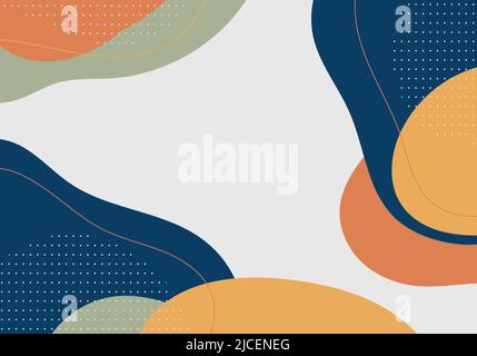 Astratto doodle modello di design minimale che si sovrappone al disegno. Disegno a mano striscia sfondo ondulato motivo. Vettore Illustrazione Vettoriale