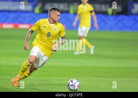 Alexandru Cicâldău durante Romania vs Finlandia , Bucarest 11.06.2022 , Lega delle Nazioni UEFA 2022,Cristi Stavri Foto Stock