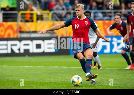 Erling Braut Haaland durante la Coppa del mondo FIFA U-20 nel 2019 Foto Stock