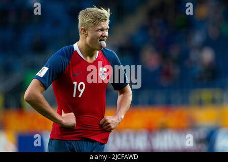 Erling Braut Haaland durante la Coppa del mondo FIFA U-20 nel 2019 Foto Stock