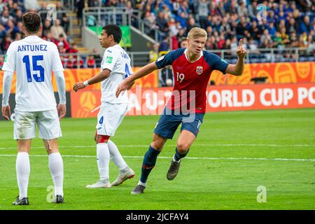 Erling Braut Haaland durante la Coppa del mondo FIFA U-20 nel 2019 Foto Stock