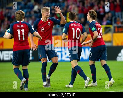 Erling Braut Haaland durante la Coppa del mondo FIFA U-20 nel 2019 Foto Stock