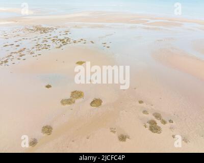 Saline nella Baie de Vey Normandia Foto Stock