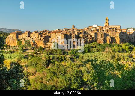 Pitigliano, Maremma, Provincia di Grosseto, Toscana, Italia Foto Stock