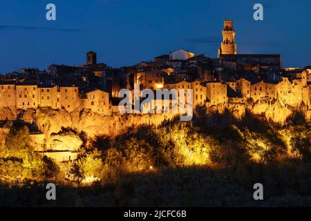 Pitigliano, Maremma, Provincia di Grosseto, Toscana, Italia Foto Stock