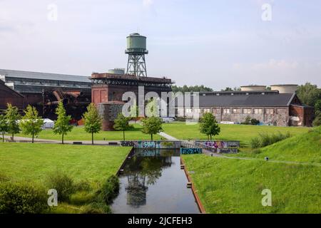 Jahrhunderthalle, Westpark, Bochum, Renania settentrionale-Vestfalia, Germania Foto Stock