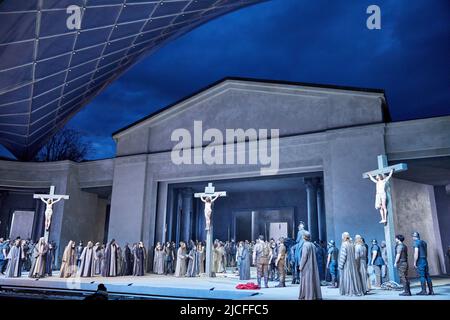 Passion Play Oberammergau, prove fotografiche 04.05.2022 Foto Stock